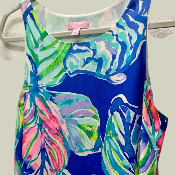 Lilly Pulitzer JACKIE 100% Silk Shift Dress CASA DEL SOL | Small - Picture 7 of 11